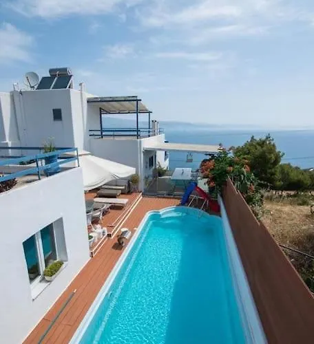 White-blue Luxury 2 Villa *