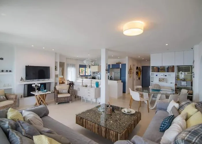 White-blue Luxury 2 Villa